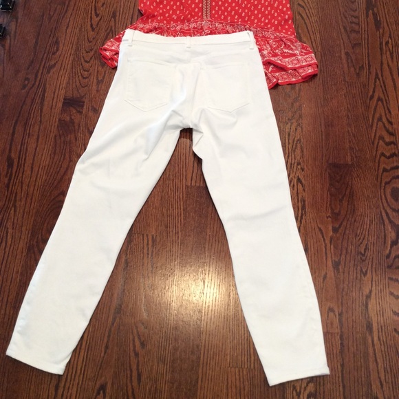 Gap stretch true skinny ankle white jeans 29Short - Picture 6 of 7